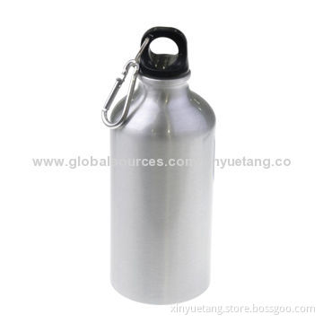 500mL Sports Aluminum Bottle with Hook BPA-free, Food-grade, Shenzhen Factory